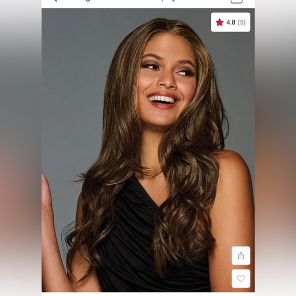 Long Touseled Waves wig by Hairdo in shaded cappuccino brand new in box - Picture 2 of 6